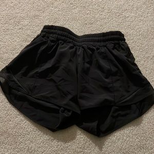 6 Tall Black Lululemon Shorts